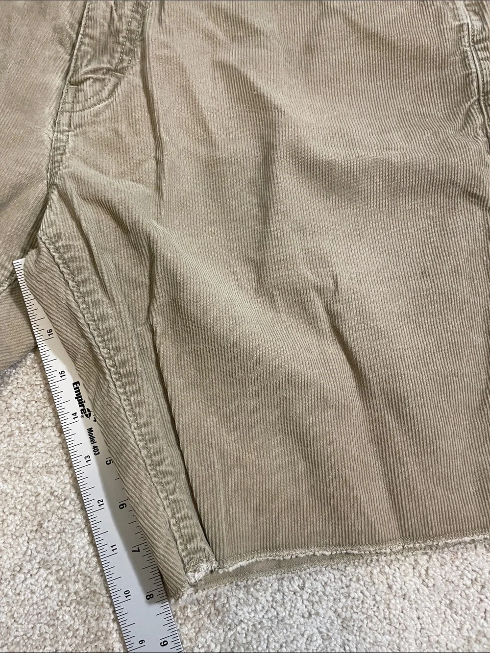 J. Crew Men's Tan Corduroy Flat-Front Shorts